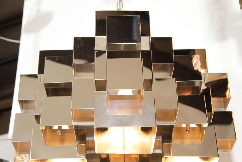 Modernist Sciolari Cube Chandelier 3